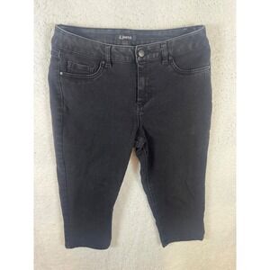d.‎ jeans Black Denim Capri Pants Womens Cropped Jeans